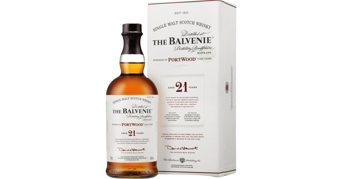 Balvenie 21 Year Old Portwood Single Malt Whisky | Hawesko.de 