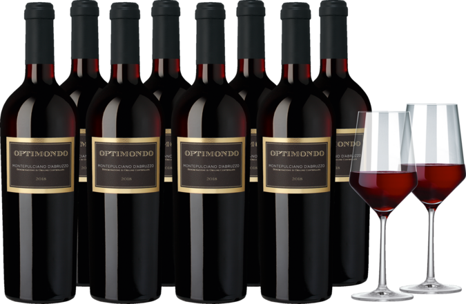 2018 Optimondo Montepulciano d&#39;Abruzzo Weinpaket