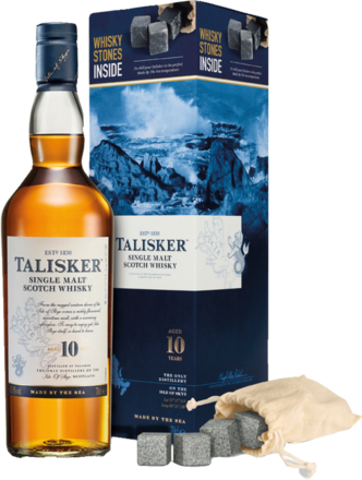 Talisker 10 Years + 4 Whisky Stones