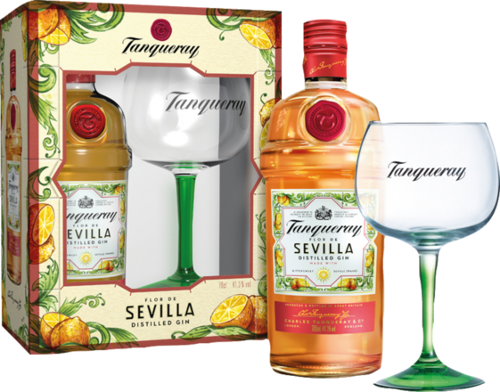 Tanqueray Flor de Sevilla Gin + 1 Glas