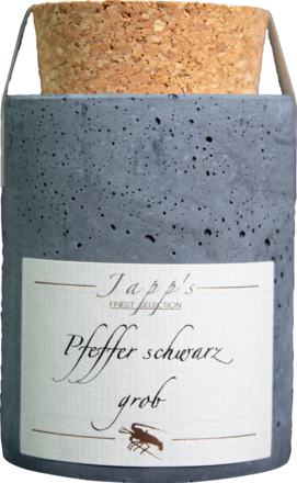 Japp&#39;s Finest Pfeffer schwarz grob geschrotet