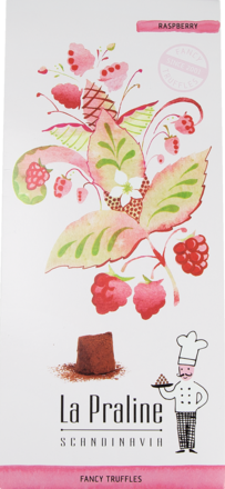 La Praline Choc Truffles Art Collection Raspberry