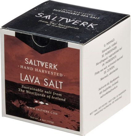 Lava Salt - Meersalzflocken mit Aktivkohle gefärbt
