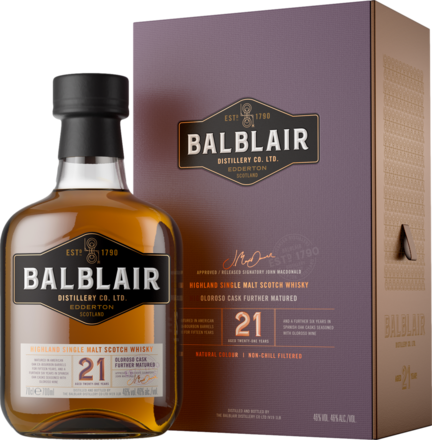 Balblair 21 Years Old Single Malt