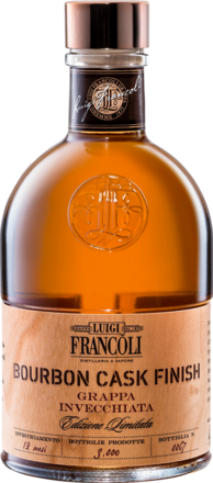 Luigi Francoli Grappa Bourbon Cask Finish