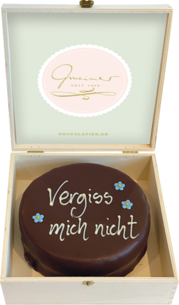 Gmeiner hochfeine Sachertorte Vergiss mich nicht