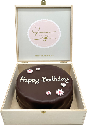 Gmeiner hochfeine Sachertorte Happy Birthday
