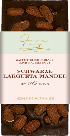 Gmeiner Tafelschokolade Schwarze Largueta Mandel