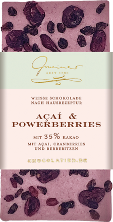 Gmeiner Tafelschokolade Acai &amp; Powerberries
