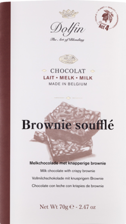 Dolfin Vollmilchschokolade Crispy Brownie