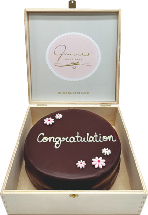 Gmeiner hochfeine Sachertorte Congratulation