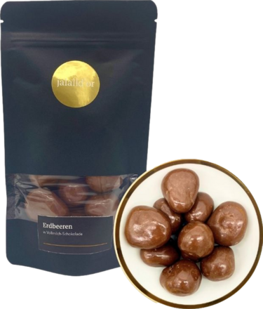 Jalall D’or Erdbeeren in Vollmilchschokolade