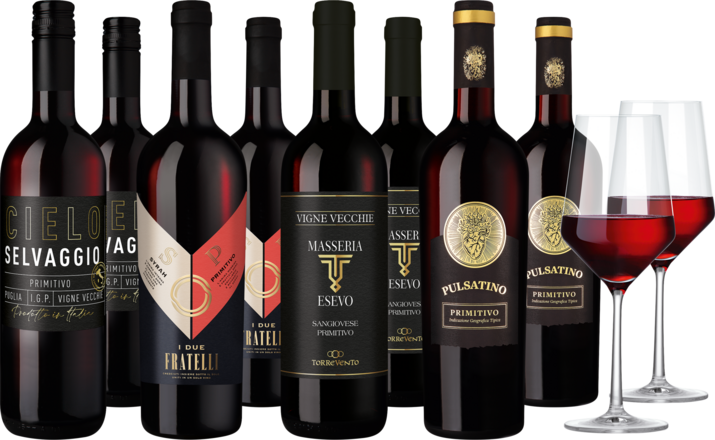 Weinpaket &quot;Primitivo Vielfalt&quot;