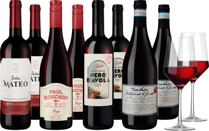Weinpaket &quot;Goldprämierte Rotwein-Vielfalt&quot;