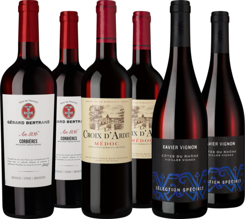 Entdeckerpaket &quot;Frankreichs Rotwein-Vielfalt&quot;