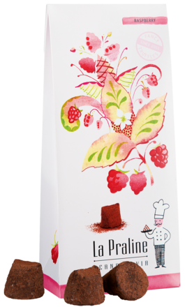 La Praline Choc Truffles Art Collection Raspberry