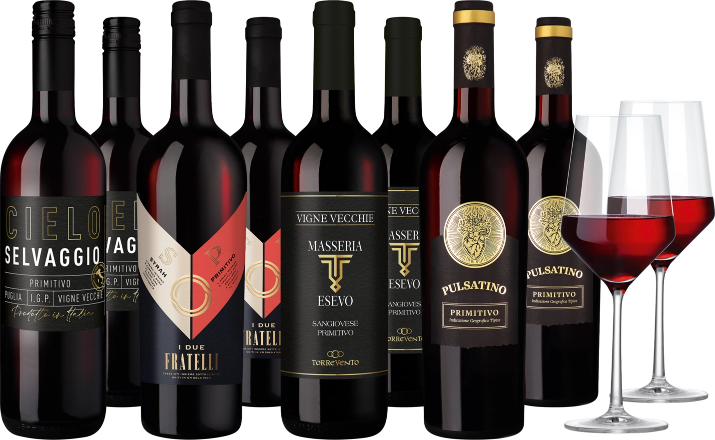 Hawesko Weinpaket "Primitivo-Vielfalt"