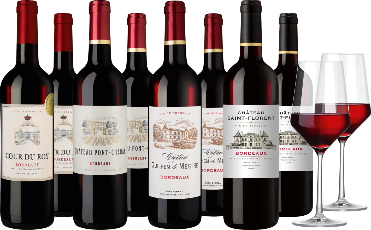 Weinpaket "Prämiertes Bordeaux" – 4x2 Flaschen
