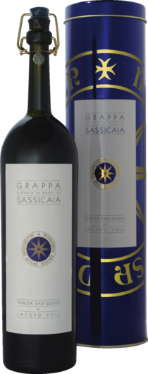 Grappa Elevata in Barili di Sassicaia