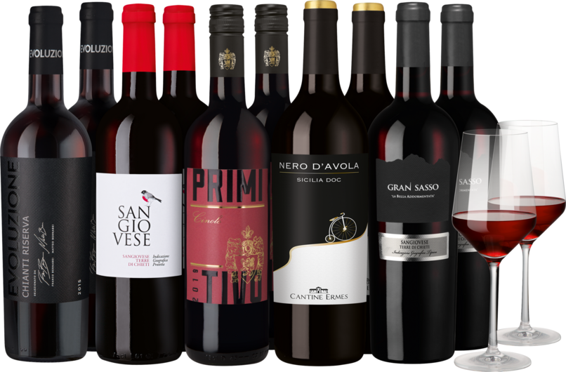 Weinpaket Italiens feine Vielfalt