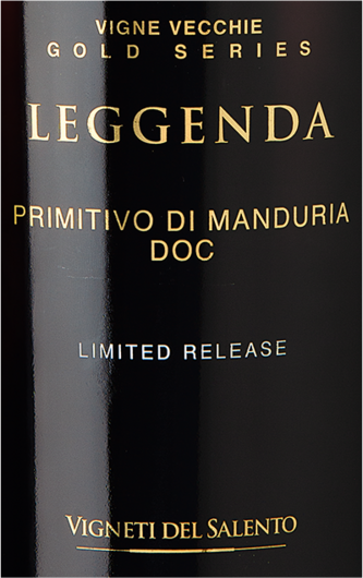 2019 Leggenda Vigne Vecchie Gold Primitivo