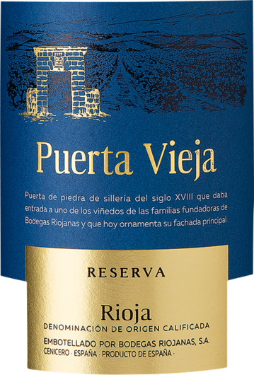 2018 Puerta Vieja Rioja Reserva