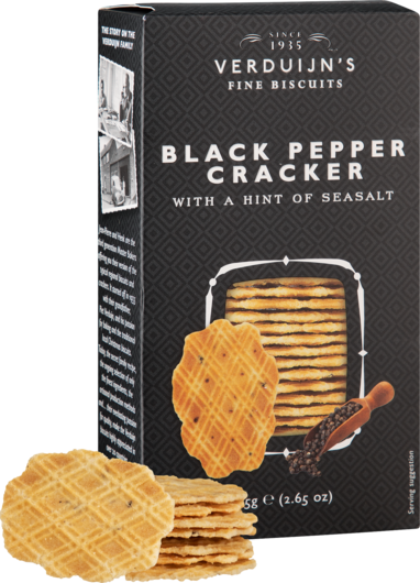 Verduijns Cracker Black Pepper &amp; Seasalt