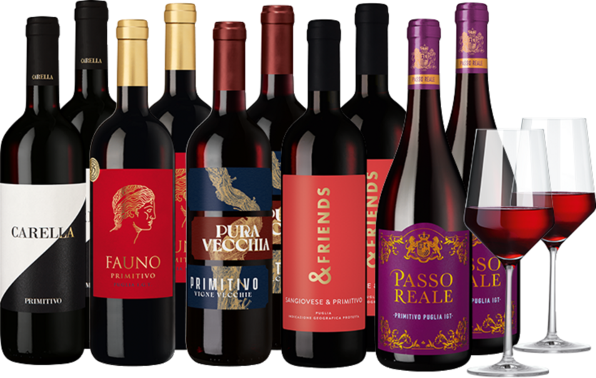 Weinpaket 'Primitivo Probierpaket'