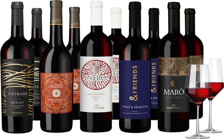 Weinpaket "Vielfalt aus Süditalien"