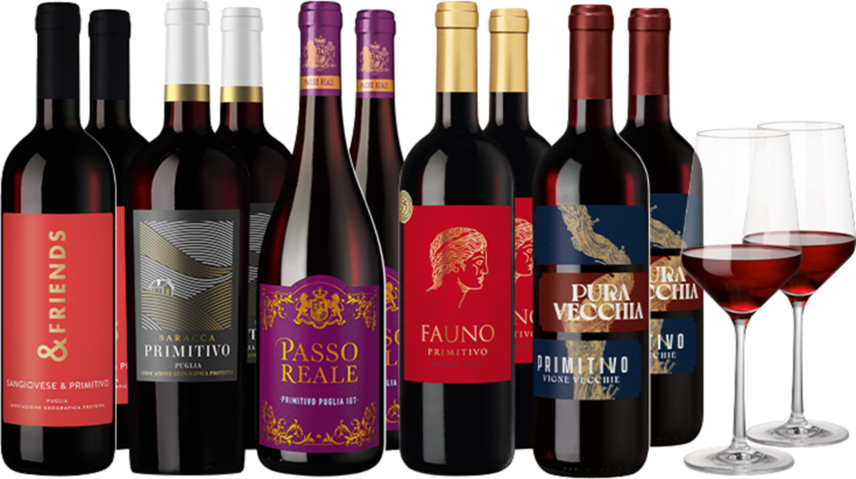 Weinpaket 'Primitivo Probierpaket'