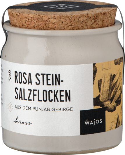 Rosa Steinsalzflocken
