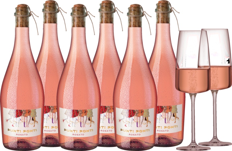 Punti Ponti Rosato Frizzante Paket
