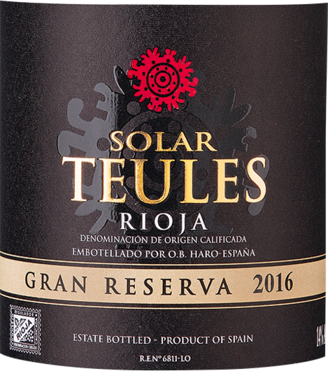 2016 Solar Teules Rioja Gran Reserva