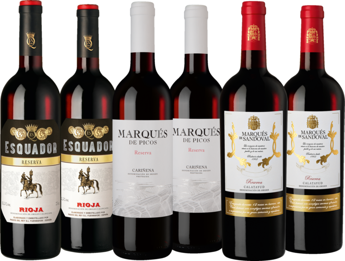 Probierpaket goldprämierte Reservas