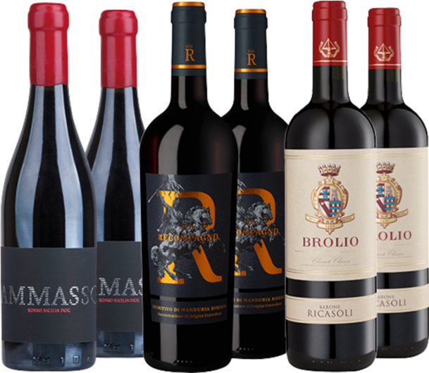 Rotwein-Genießerpaket Italien