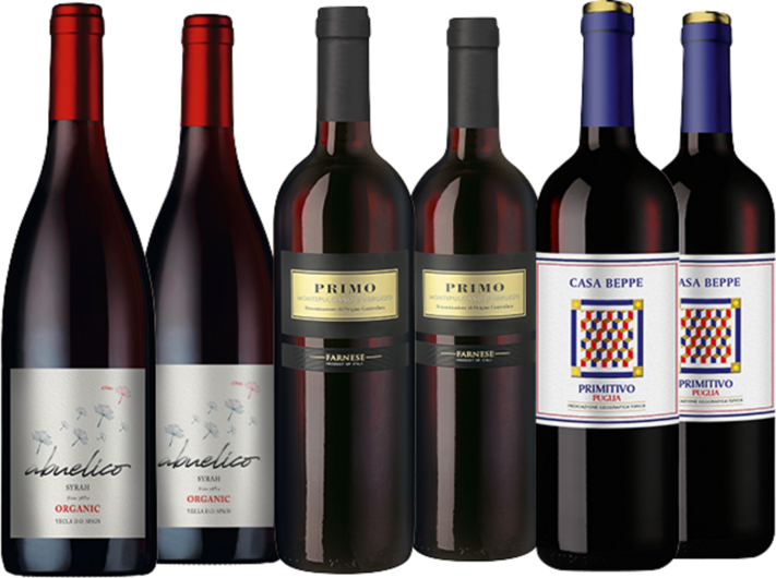 Rotwein-Empfehlungen im Paket