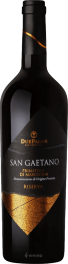 2019 Cantine due Palme Sangaetano Primitivo Riserva