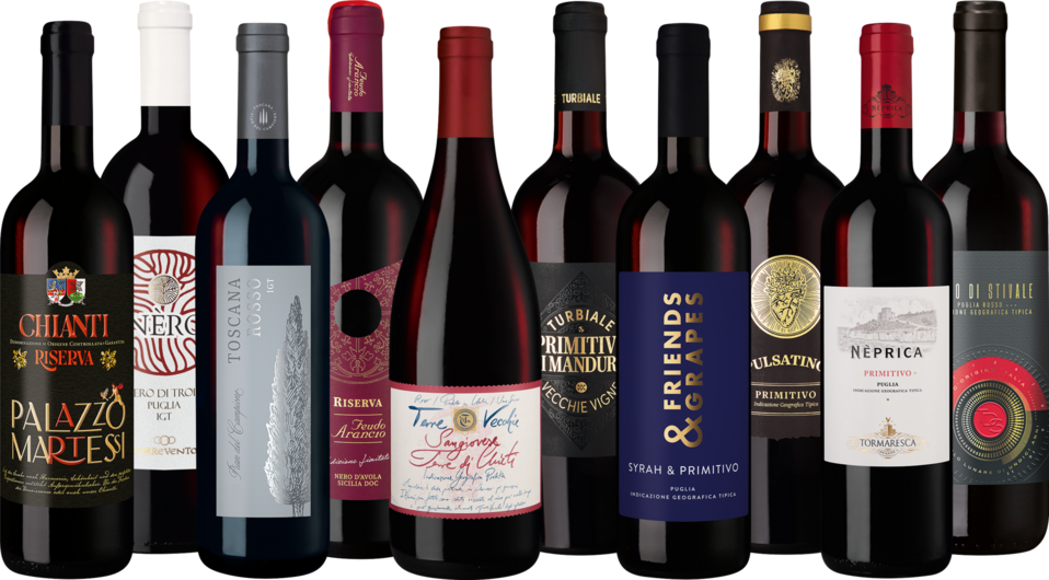 Probierpaket italienische Rotweine