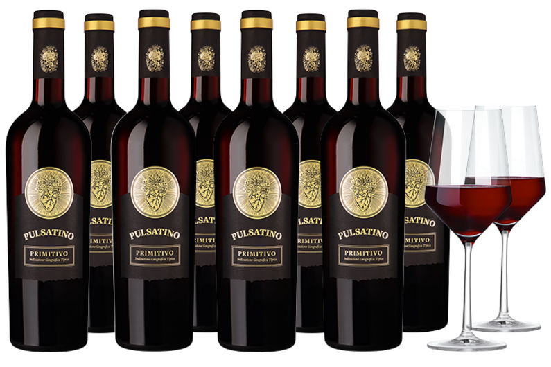 2023 Goldprämiertes Vorteilspaket Pulsatino Primitivo