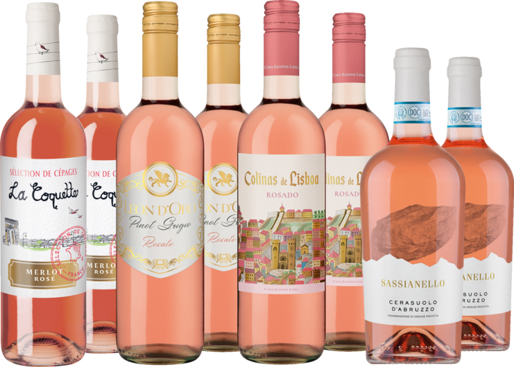 Goldprämiertes Rosé-Paket