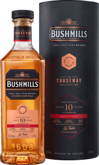 Bushmills Causeway Collection 10 YO Barolo Cask 51