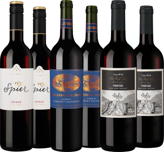 Entdeckerpaket Rotwein-Vielfalt aus Südafrika"