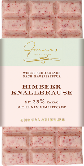 Gmeiner Tafelschokolade Himbeer Knallbrause