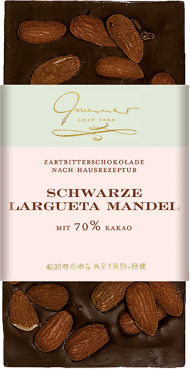 Gmeiner Tafelschokolade Schwarze Largueta Mandel