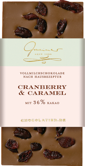 Gmeiner Tafelschokolade Cranberry &amp; Caramel
