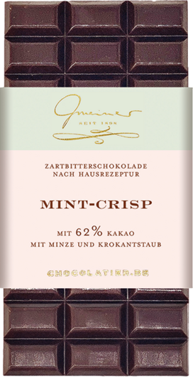 Gmeiner Tafelschokolade Mint-Crisp