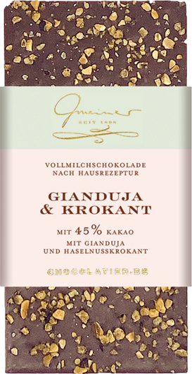 Gmeiner Tafelschokolade Gianduja &amp; Krokant