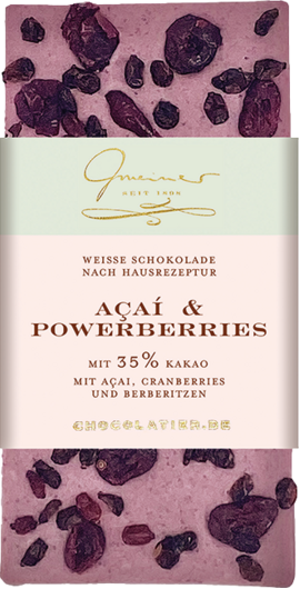 Gmeiner Tafelschokolade Acai &amp; Powerberries