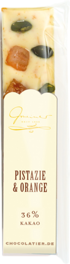 Gmeiner Schokoladenriegel Pistazie &amp; Orange