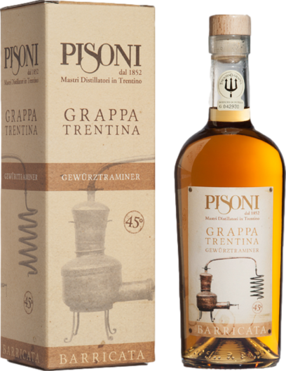 Pisoni Grappa Gewürztraminer Barricata